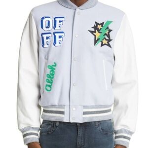 Off white C/o Virgil 2021 Magician Varsity Jacket